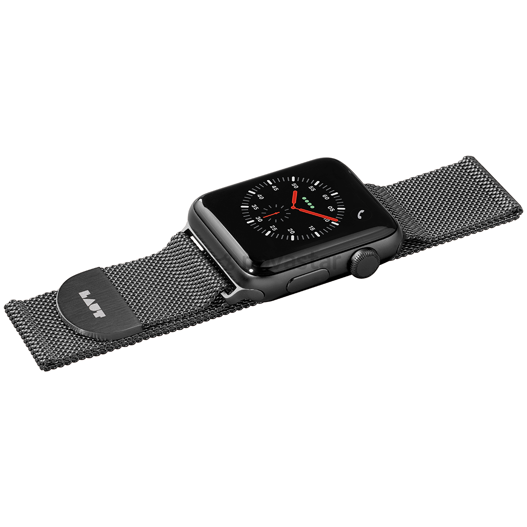 Dirželis Laut Steel Loop Apple Watch, 42/44mm, Juodas