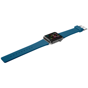 Dirželis Laut Active Apple Watch, 38mm, Silikoninis, Mėlynas