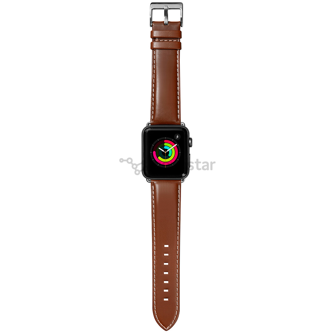 Dirželis Laut Oxford Apple Watch , Odinis, Rudas, 38mm