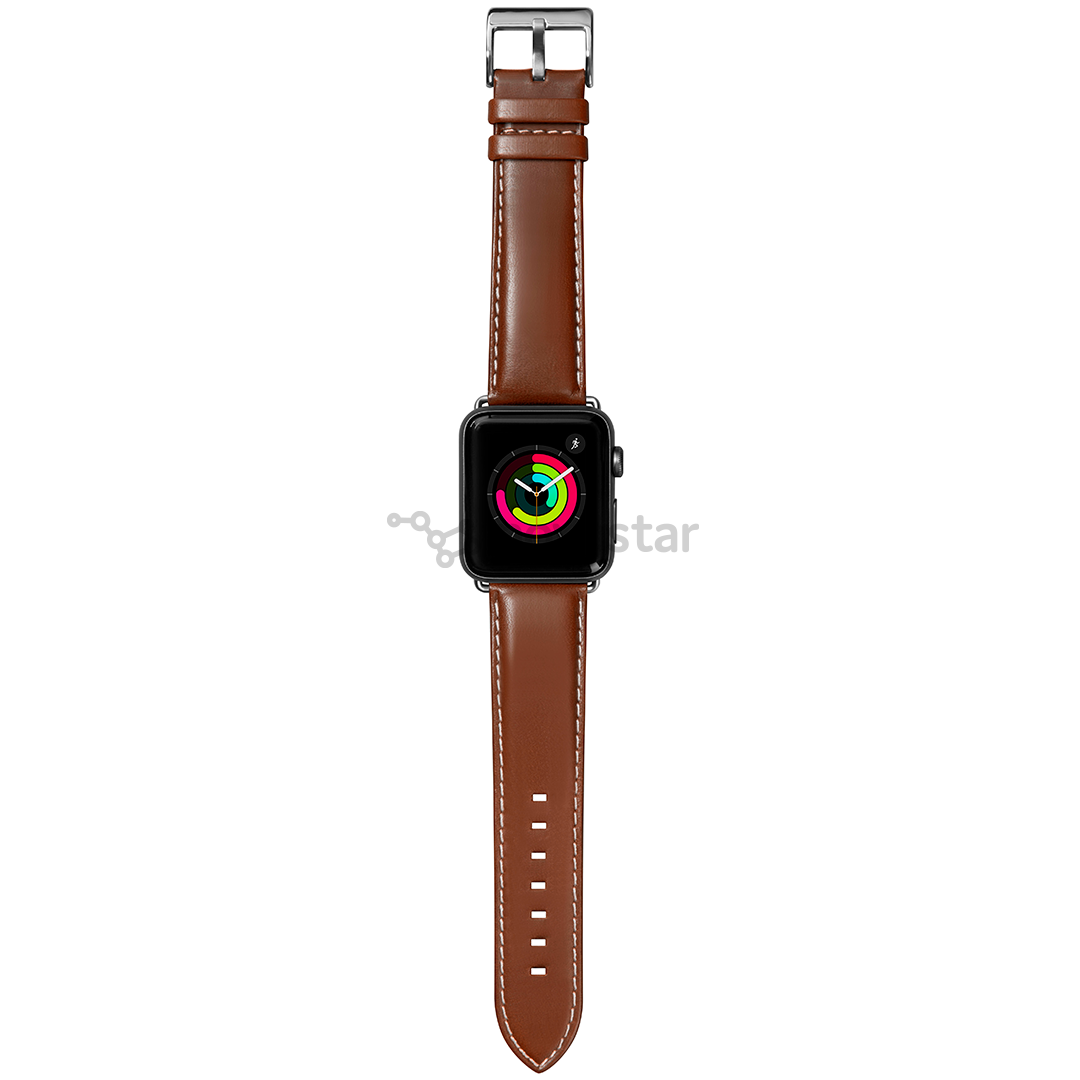Dirželis Laut Oxford Apple Watch , Odinis, Rudas, 38mm