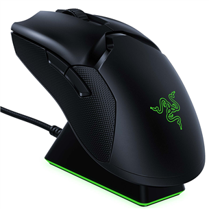 Pelė Razer Viper Ultimate + Dock, Juoda, Belaidė