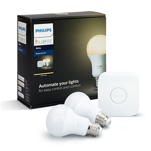 Philips Hue White, 2x E27 - Smart light starter kit