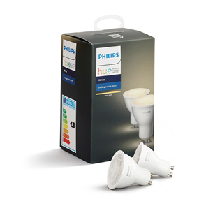 Lemputės Philips Hue, 2 x 5,2W, GU10, Balta