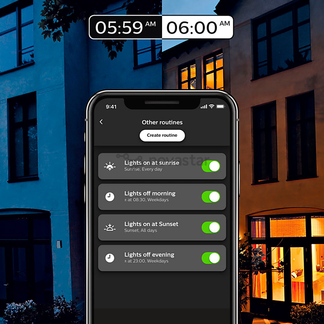 Lemputės Philips Hue, 2 x 5,2W, GU10, Balta
