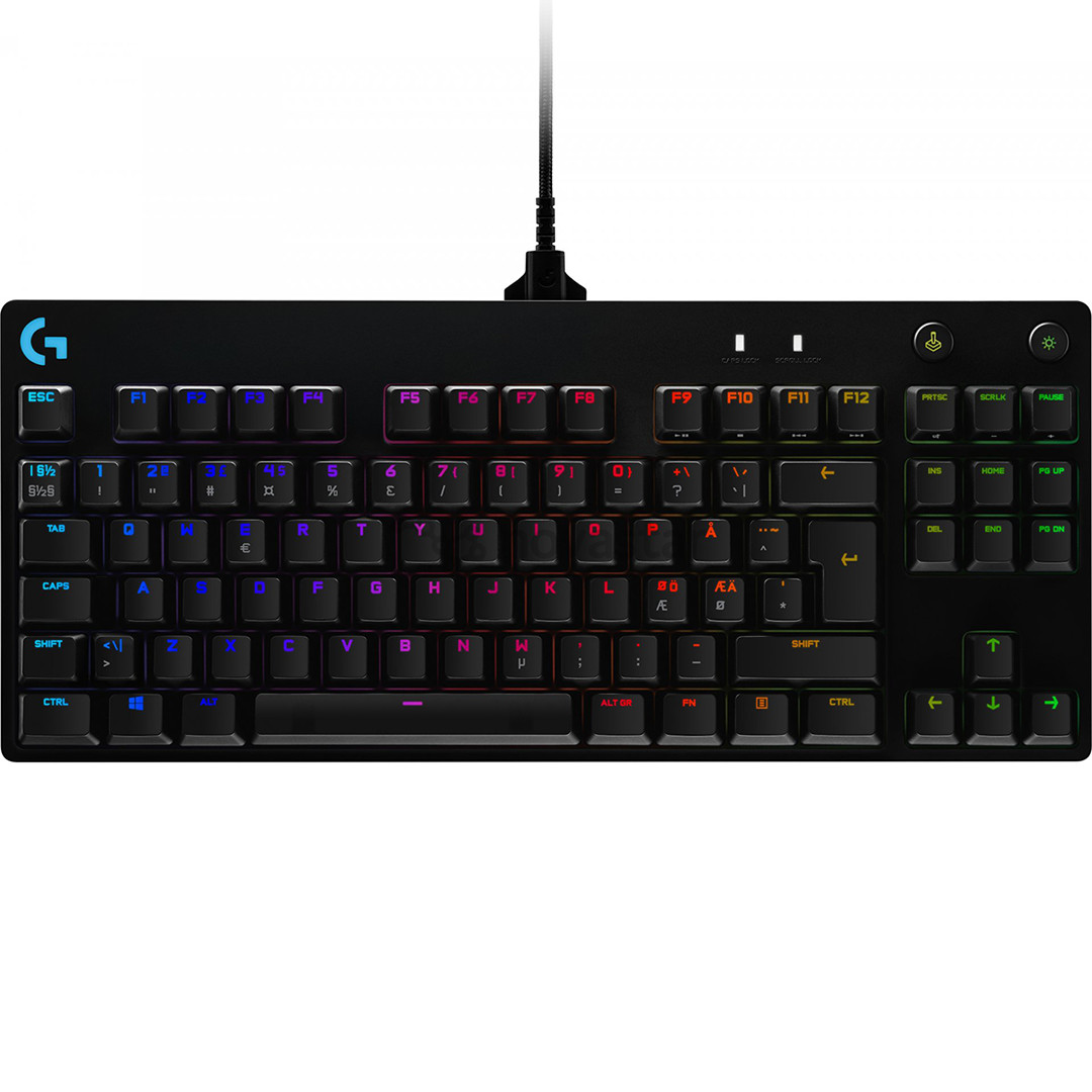 Logitech G Pro GX Blue Clicky, SWE, juoda - Klaviatūra
