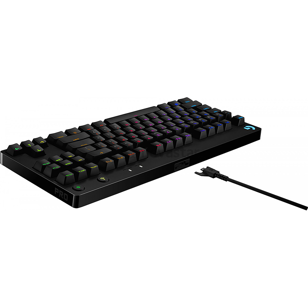 Logitech G Pro GX Blue Clicky, SWE, juoda - Klaviatūra