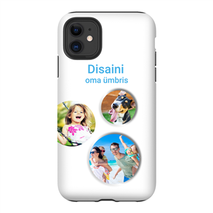 Dėkliukas Apple iPhone 11 Tough Case Blank CS TPU, Juodas