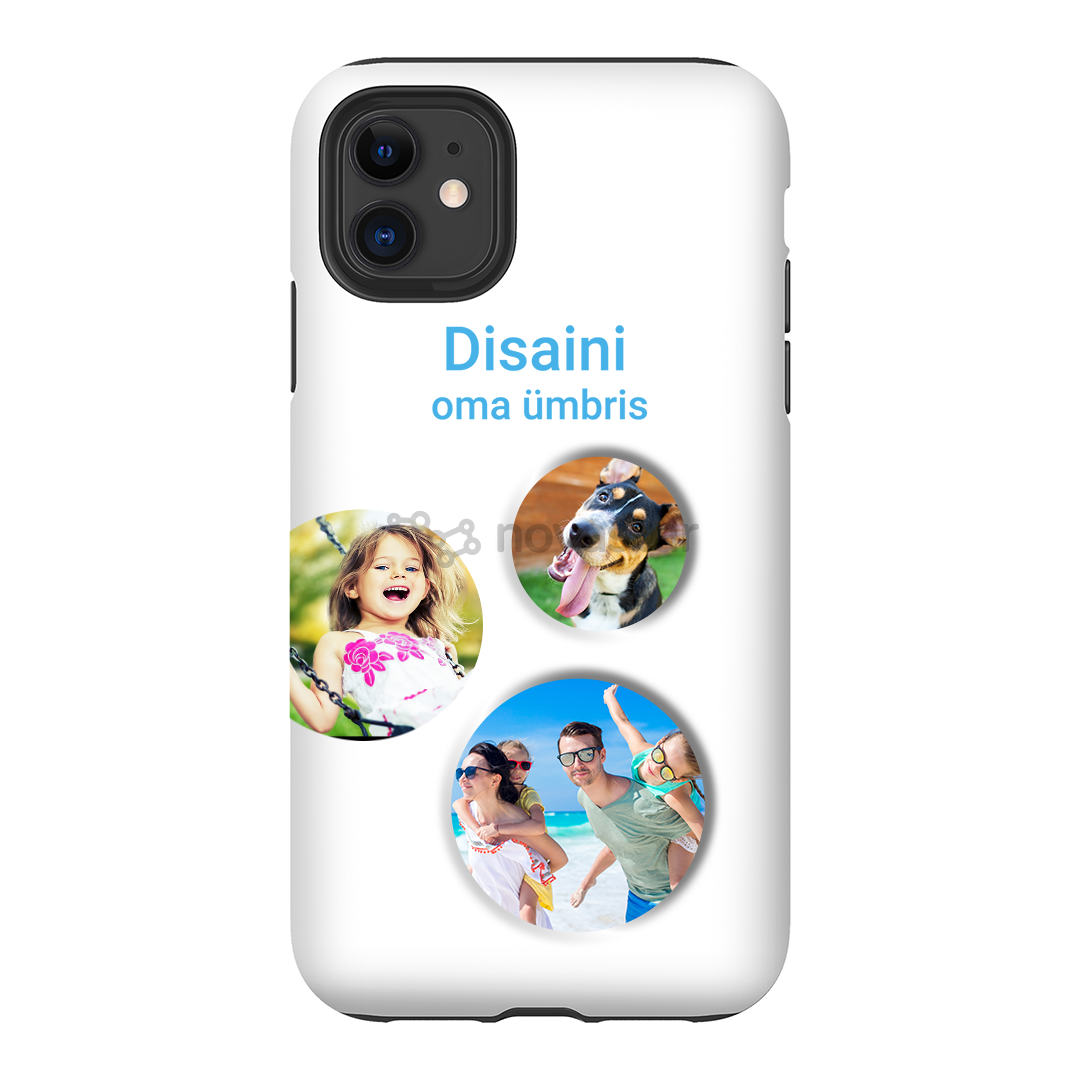 Dėkliukas Apple iPhone 11 Tough Case Blank CS TPU, Juodas