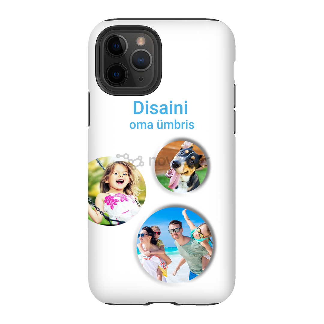 Dėkliukas Apple iPhone 11 Pro Tough Case Blank CS TPU, Juodas