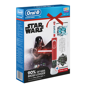 Elektrinis dantų šepetėlis Braun Oral-B Starwars + dėklas, D100STARWARSGP