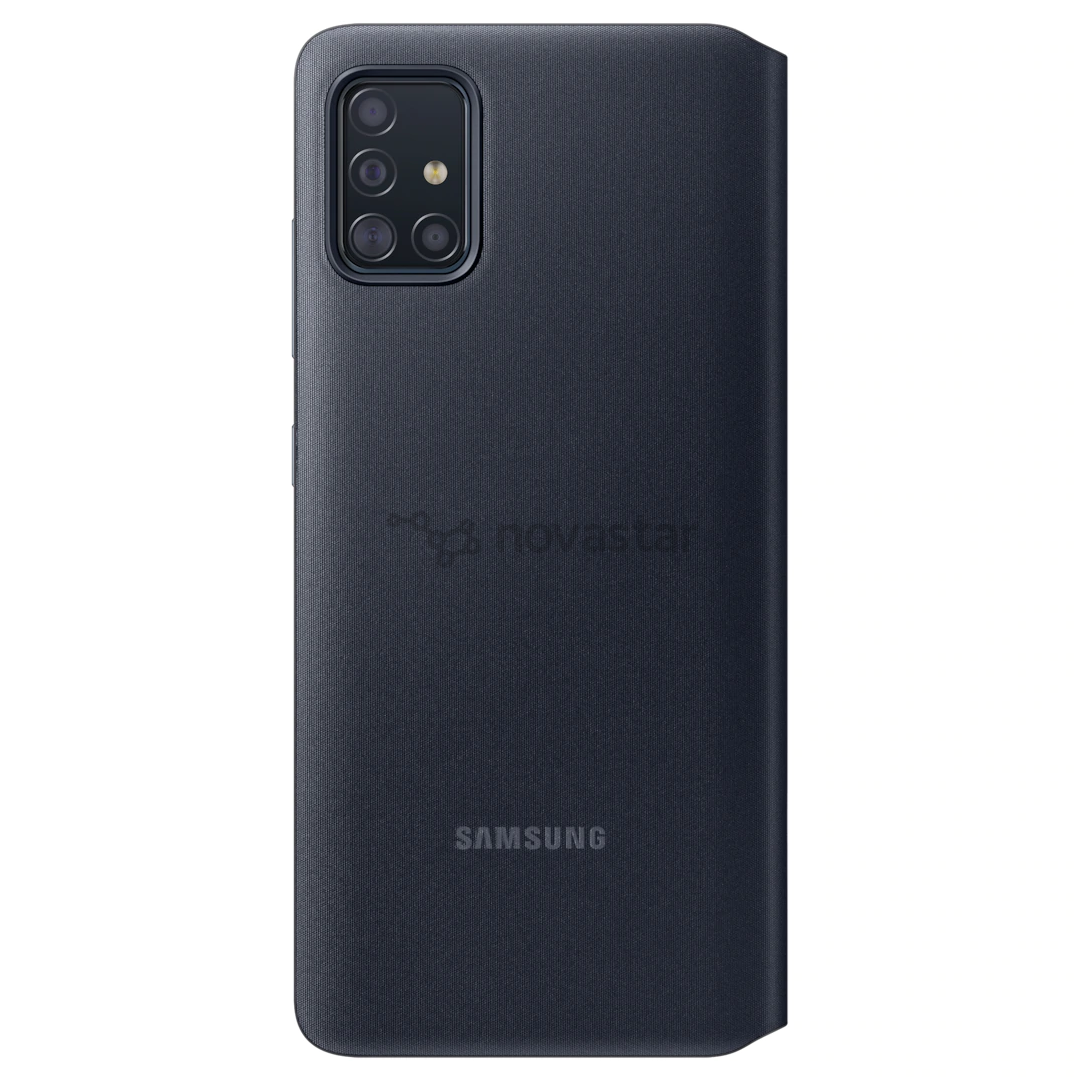 Dėkliukas Samsung Galaxy A51 S-View, EF-EA515PBEGEU, Juodas