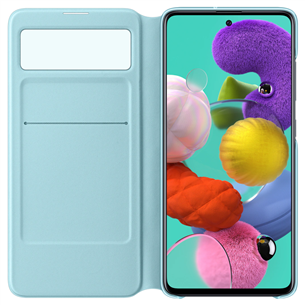 Dėkliukas Samsung Galaxy A51 S-View, EF-EA515PBEGEU, Juodas
