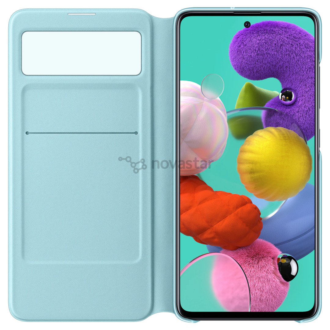 Dėkliukas Samsung Galaxy A51 S-View, EF-EA515PBEGEU, Juodas