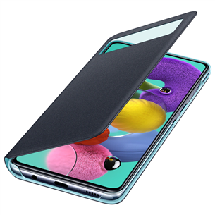 Dėkliukas Samsung Galaxy A51 S-View, EF-EA515PBEGEU, Juodas