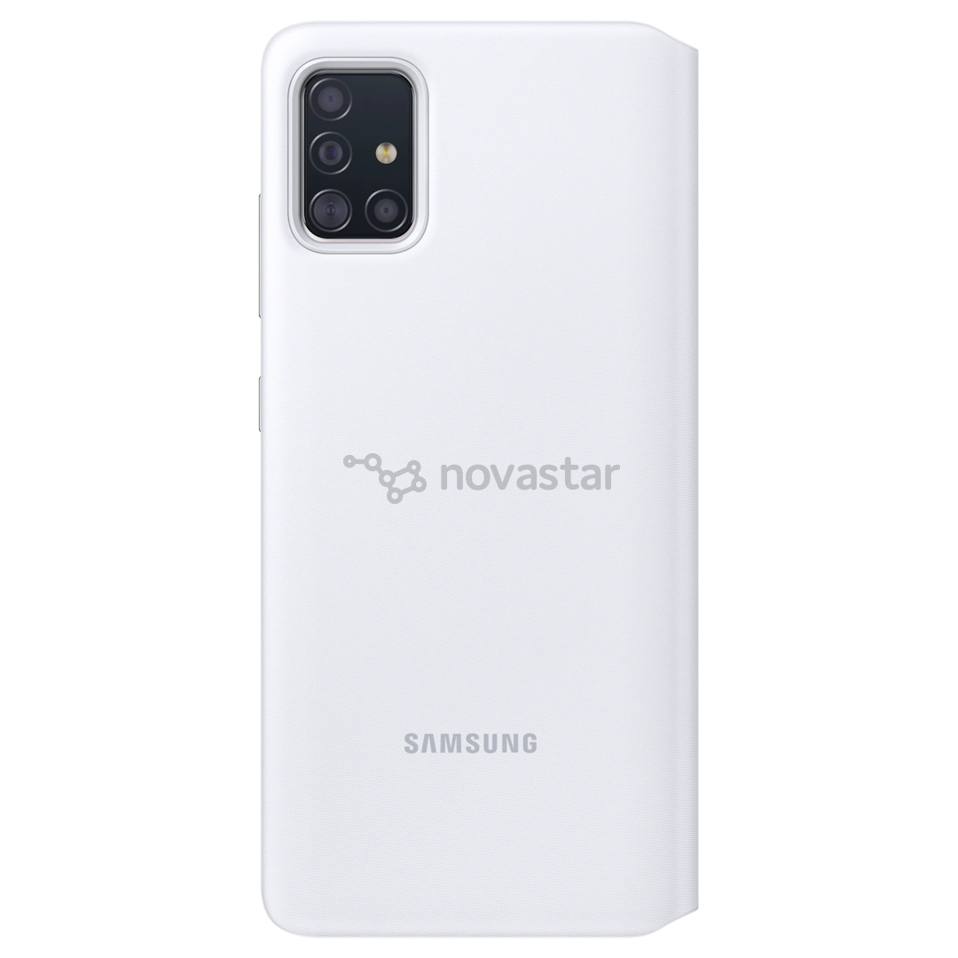Dėkliukas Samsung Galaxy A51 S-View, EF-EA515PWEGEU, Baltas