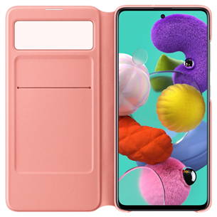 Dėkliukas Samsung Galaxy A51 S-View, EF-EA515PWEGEU, Baltas
