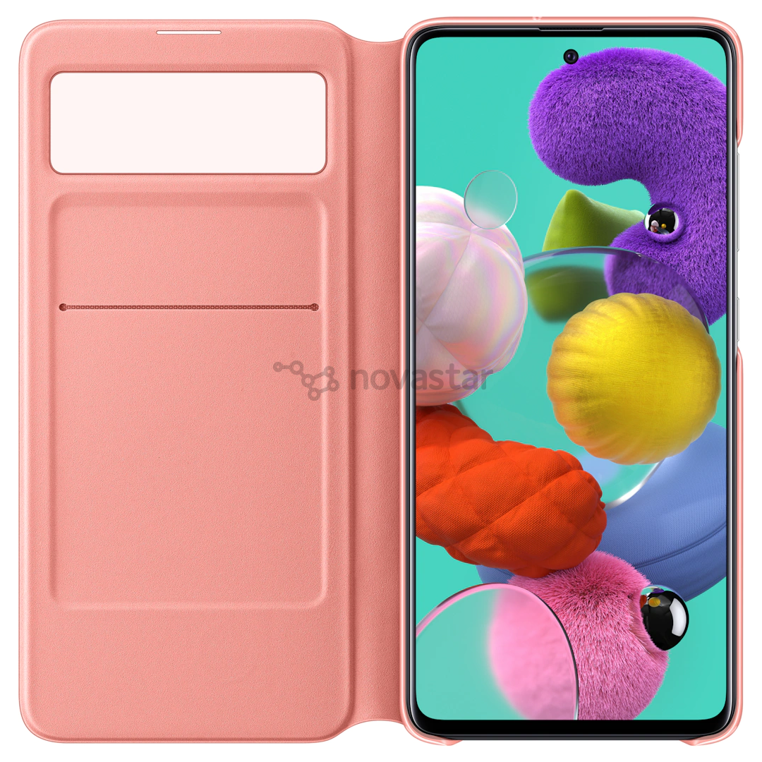 Dėkliukas Samsung Galaxy A51 S-View, EF-EA515PWEGEU, Baltas