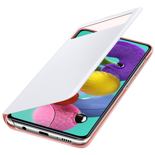 Dėkliukas Samsung Galaxy A51 S-View, EF-EA515PWEGEU, Baltas