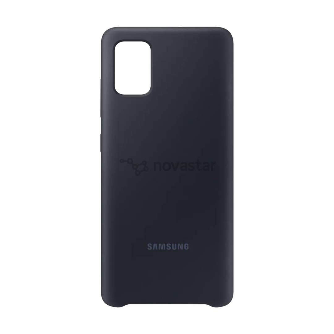 Dėkliukas Samsung Galaxy A51, Silikoninis, Juodas