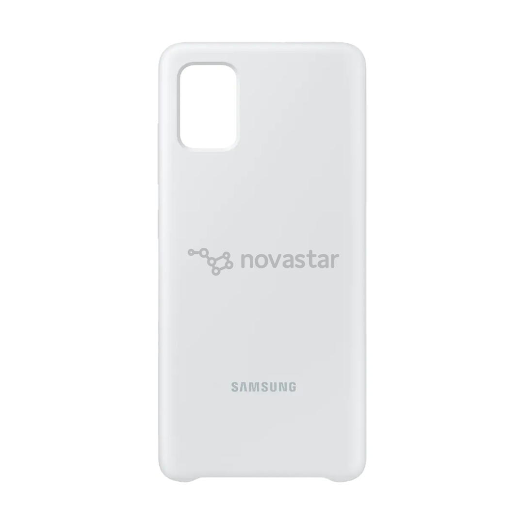 Dėkliukas Samsung Galaxy A51, Silikoninis, Baltas
