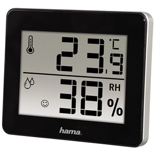 Hama TH-130, black/silver - Thermo-hygrometer