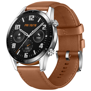 Išmanusis laikrodis Huawei Watch GT 2, Brown/Leather, 46mm