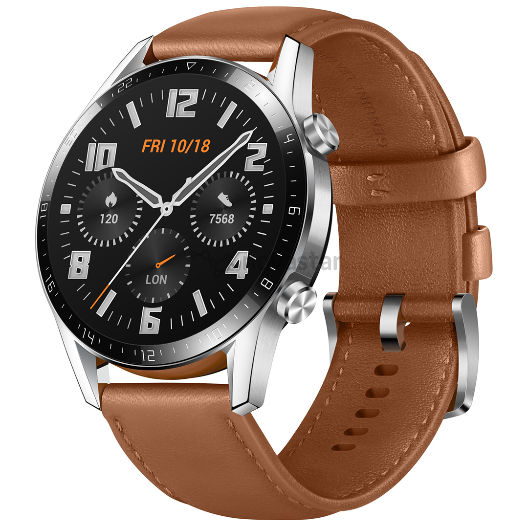 Išmanusis laikrodis Huawei Watch GT 2, Brown/Leather, 46mm