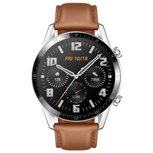 Išmanusis laikrodis Huawei Watch GT 2, Brown/Leather, 46mm
