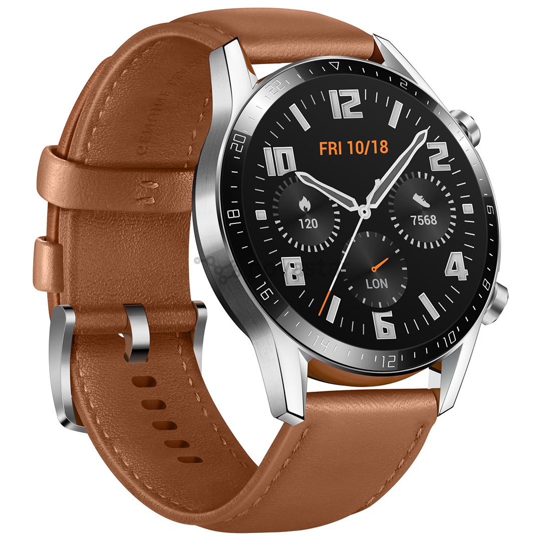 Išmanusis laikrodis Huawei Watch GT 2, Brown/Leather, 46mm