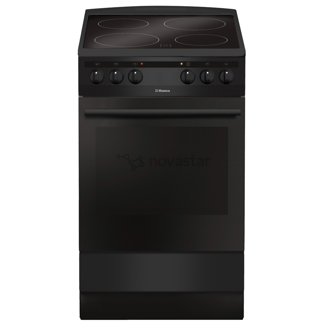 Hansa, 65 л, черный - Отдельностоящая керамическая плита