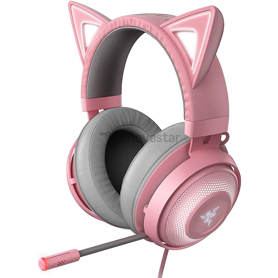 Ausinės Razer Kraken Kitty, Rožinės