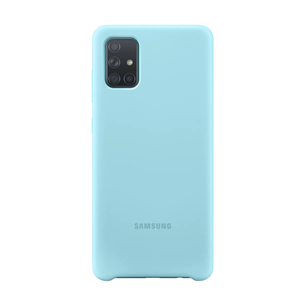 Dėkliukas Samsung Galaxy A71, Silikoninis, Mėlynas