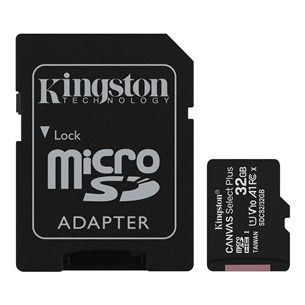 Atminties kortelė Kingston Canvas Select Plus microSD, 32GB SDCS2/32GB