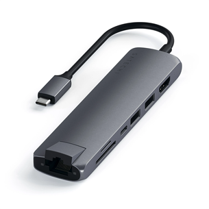 Satechi Multi-port, USB-C, grey - Adapter ST-UCSMA3M