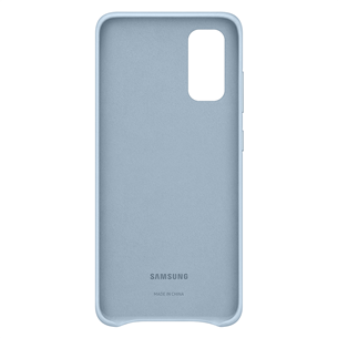 Dėkliukas Samsung Galaxy S20, Odinis, Mėlynas