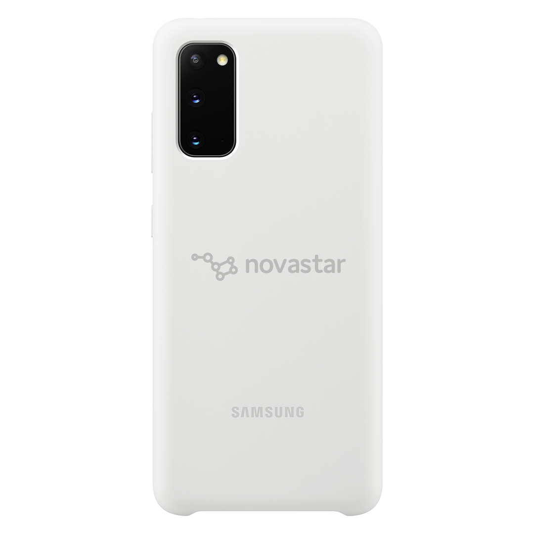Dėkliukas Samsung Galaxy S20 Silikoninis, Baltas