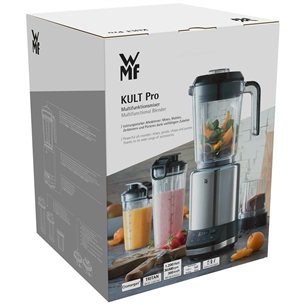 WMF Kult Pro, 1200 W, 1.2 L, inox/black - Blender