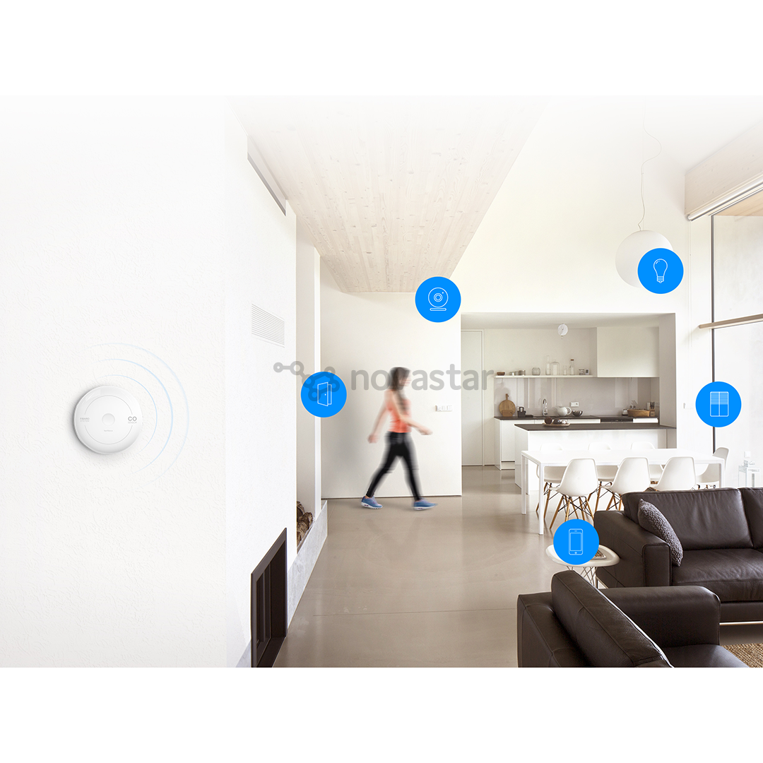 Anglies monoksido detektorius Fibaro Sensor CO Z Wave PLUS