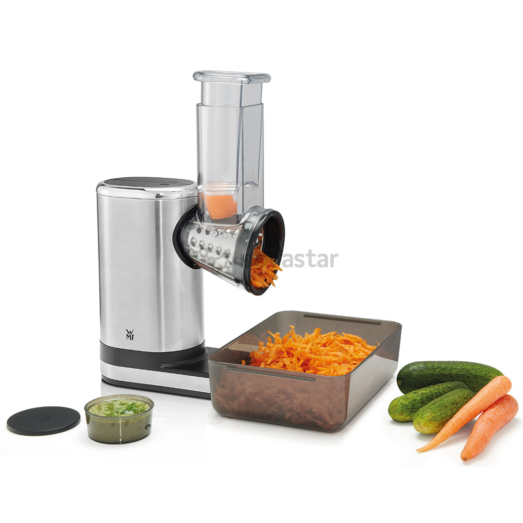 WMF KITCHENminis Salad-to-go, 150 W, nerūdijančio plieno/juoda - Daržovių pjaustyklė