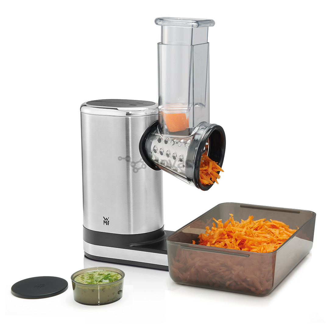 WMF KITCHENminis Salad-to-go, 150 W, nerūdijančio plieno/juoda - Daržovių pjaustyklė