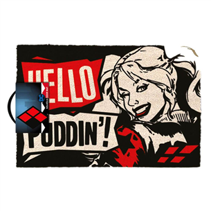 Durų kilimėlis Harley Quinn Hello pudding