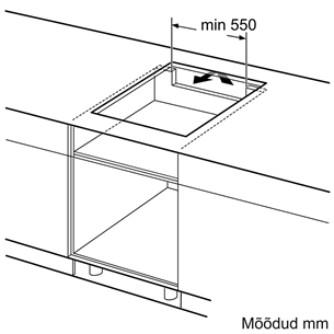 Bosch Serie 6, width 59.2 cm, frameless, black - Built-in Induction Hob