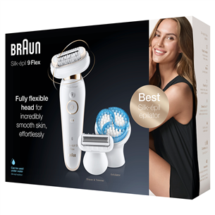 Braun Silk-epil 9 Flex, белый/медный - Эпилятор