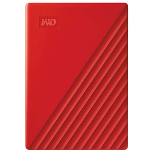 Išorinis kietasis diskas Western Digital My Passport 4TB 2.5", Raudonas