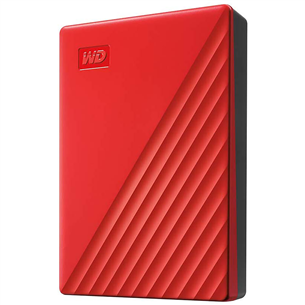 Išorinis kietasis diskas Western Digital My Passport 4TB 2.5", Raudonas
