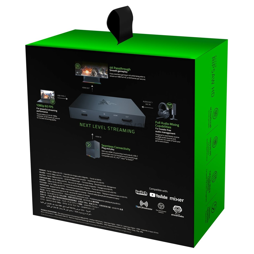 Žaidimų įrašymo įrenginys Razer Ripsaw
