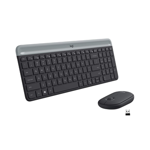 Klaviatūra ir pelė Logitech MK 470 Slim Combo, ENG, Belaidės 920-009204