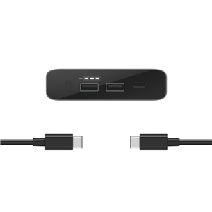 Išorinė baterija Hama 26800 mAh, Type-C, 3A, Juoda