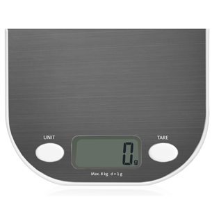 ETA Grami, up to 8 kg, grey/white - Kitchen scale