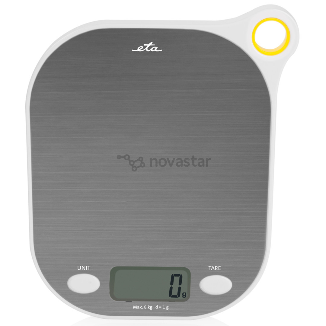ETA Grami, до 8 кг, серый/белый - Кухонные весы